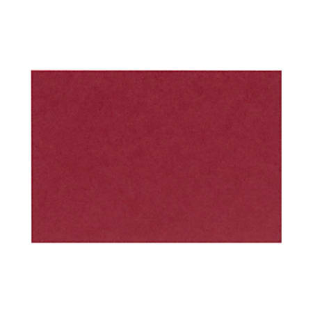 LUX Flat Cards, A2, 4 1/4" x 5 1/2", Garnet Red, Pack Of 50