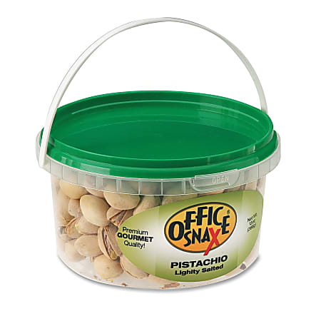 Office Snax® Pistachio Nuts, 13 Oz Tub