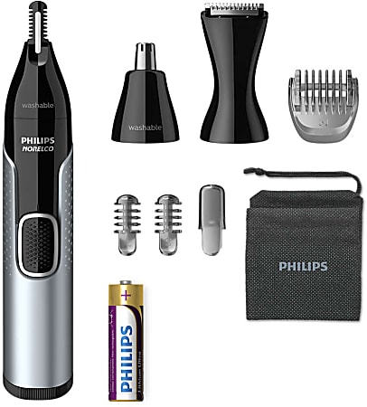 Philips Norelco Nose Trimmer 5600, Black/Silver