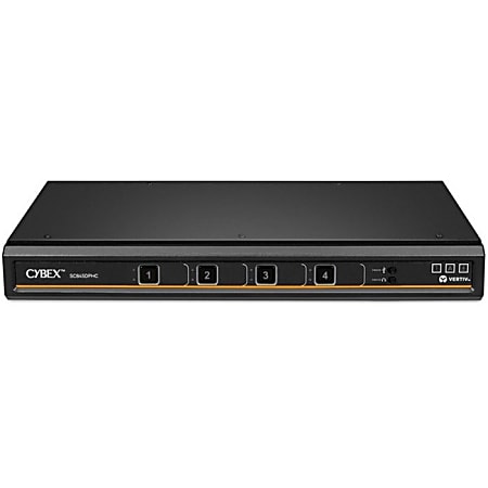 Vertiv Cybex SC800 Secure KVM | Single Head | 4 Port Universal and DPP | USB-C | NIAP version 4.0 Certified (SC845DPH - SC845DPHC400