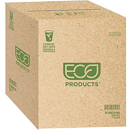 Eco Products World Art Hot Cups 12 Oz Pack Of 50 - Office Depot
