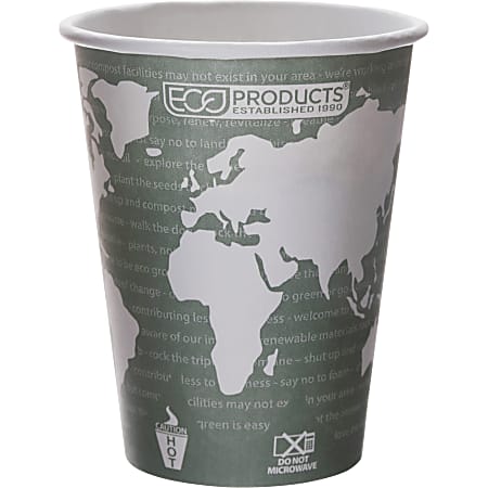 Eco Products World Art Hot Cups 12 Oz Pack Of 50 - Office Depot