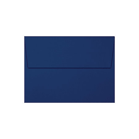 LUX Invitation Envelopes, A7, Peel & Stick Closure, Navy/Silver, Pack Of 50