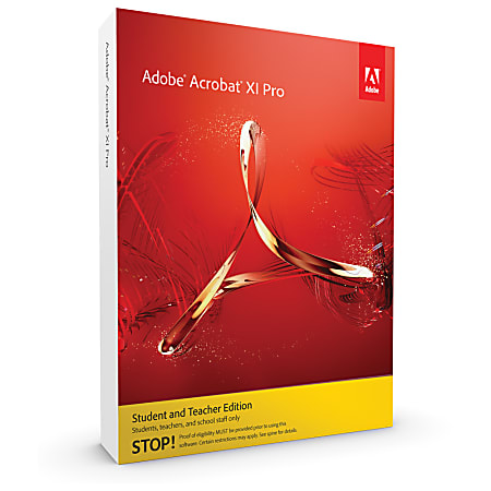 Adobe Acrobat XI Professional - Student & Teacher Edition, Download Version