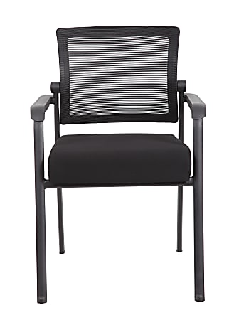 Boss Office Products 47 Round Table And Mesh Guest Chairs Set ...