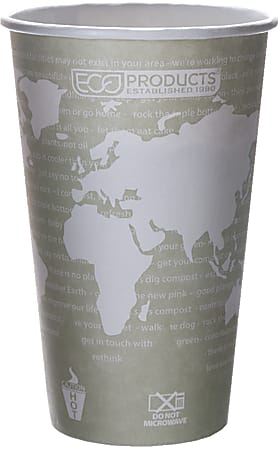 Eco-Products® World Art™, Hot Cups, 16 Oz, Pack Of 50