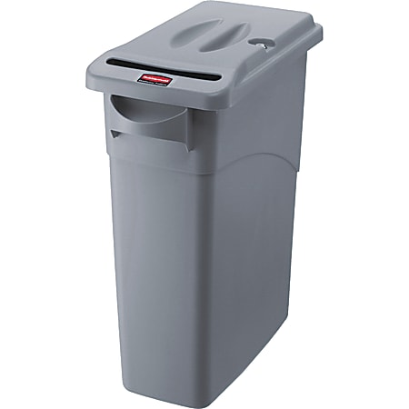 Rubbermaid® Commercial Slim Jim Confidential Secure Container, 31"H x 11"W x 20"L, Gray