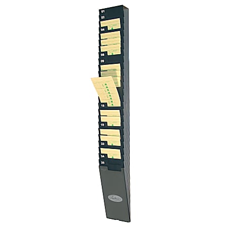 Lathem Time Expandable Time Card Rack, Black