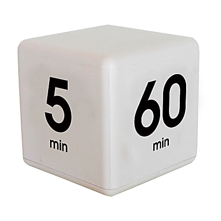 Datexx Time Cube® Preset Timer, White, Pre-K - College