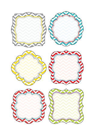 Barker Creek® Accents, Double-Sided, Chevron Beautiful, Pack Of 36