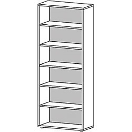Tvilum-Scanbirk Prima 6-Shelf Bookcase, 87 1/4"H x 35"W x 15 3/4"D, Light Maple