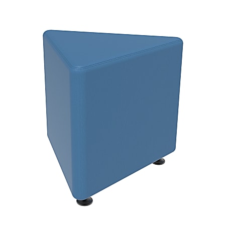 Marco Group Sonik Triangle Ottoman, Pool Blue