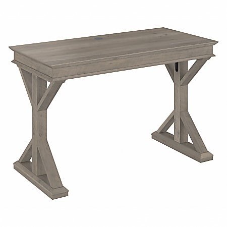 Bush® Furniture Homestead 48"W Writing Desk, Driftwood Gray, Standard Delivery