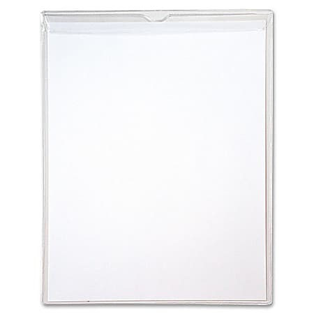 Anglers Sturdi-Kleer Vinyl Envelopes With Flaps, 8 1/2" x 11", Clear, Pack Of 10