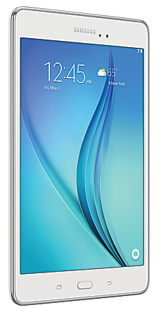 Samsung Galaxy Tab® A Wi-Fi Tablet, 8" Screen, 1.5GB Memory, 16GB Storage, Android 5.0 Lollipop, White