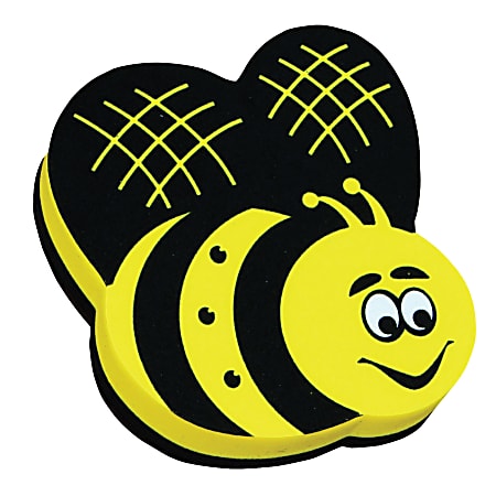 Ashley Productions Magnetic Whiteboard Erasers, 3 3/4", Bee,