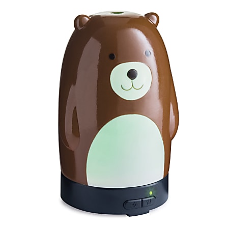 Airome Ultrasonic Essential Oil Diffusers, 6-1/4" x 3-3/4", Teddy Bear, Case Of 6 Diffusers