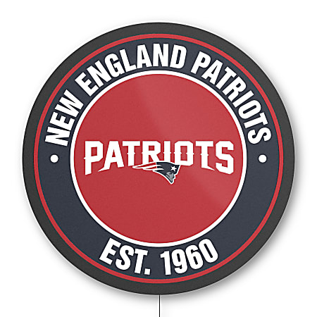 Imperial NFL Establish Date LED Lighted Sign, 23" x 23", New England Patriots