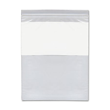 Anglers Handi-Loc Poly Bags, 8" x 10", Clear, Box Of 100