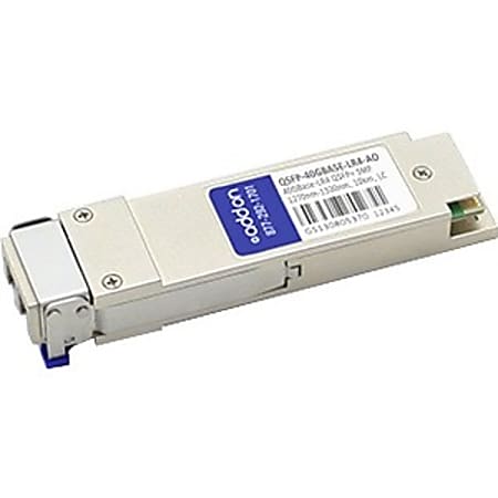 AddOn MSA and TAA Compliant 40GBase-LR4 QSFP+ Transceiver (SMF, 1270nm to 1330nm, 10km, LC, DOM)