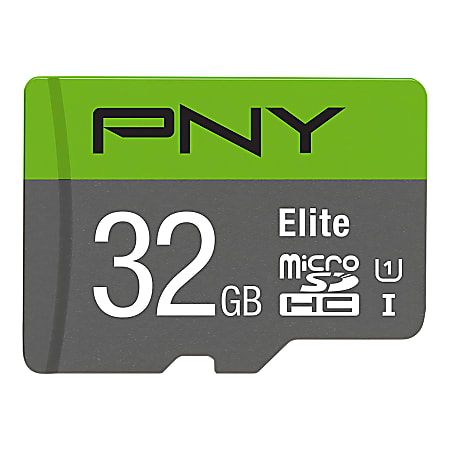 PNY 32GB Elite Class 10 U1 microSDHC Flash Memory Card - Class 10, U1, UHS-I