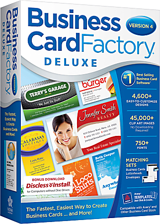 Business Card Factory Deluxe 4