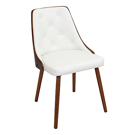 LumiSource Gianna Chair, Walnut/White