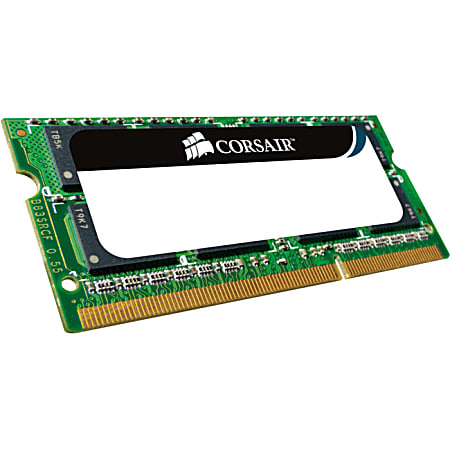 Corsair 4GB DDR3 SODIMM Memory (CM3X4GSD1066) - 4 GB (1 x 4 GB) - DDR3-1066/PC3-8500 DDR3 SDRAM - 1066 MHz - CL7 - 1.50 V - Non-ECC - Unbuffered - 204-pin - SoDIMMLifetime