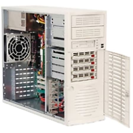 Supermicro SuperWorkstation 5035G-T Barebone System Mid-tower - Intel 955X Chipset - Socket T LGA-775 - 1 x Processor Support