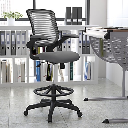 Drafting Chair, Standing Desk Chair with Adjustable Armrests, Height adjustable.