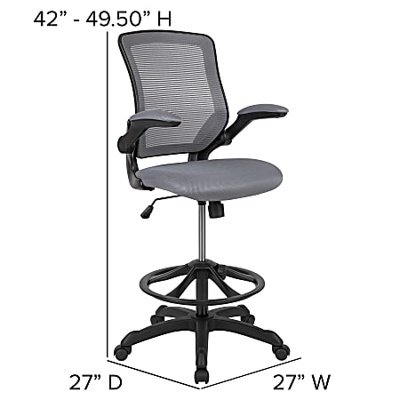 Reclining clearance drafting chair