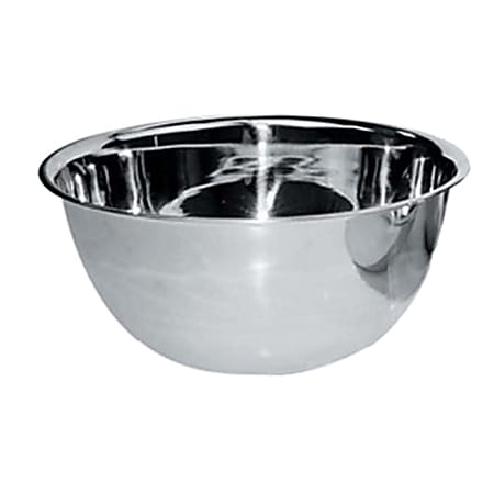 Winco Stainless Steel Mixing Bowl 8 Qt Silver - Office Depot