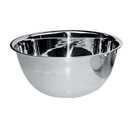 Winco Stainless Steel Mixing Bowl, 8 Qt, Silver