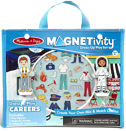 Melissa & Doug Pretend Play Educational Toys, Magnetivity Dress & Play Careers