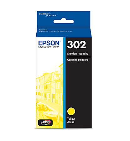 Epson® 302 Claria® Premium Yellow Ink Cartridge, T302420-S