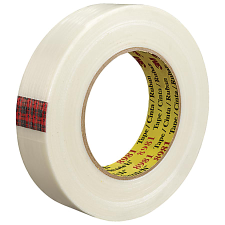 Scotch® 8981 Strapping Tape, 3" Core, 1" x 60 Yd., Clear, Case Of 36