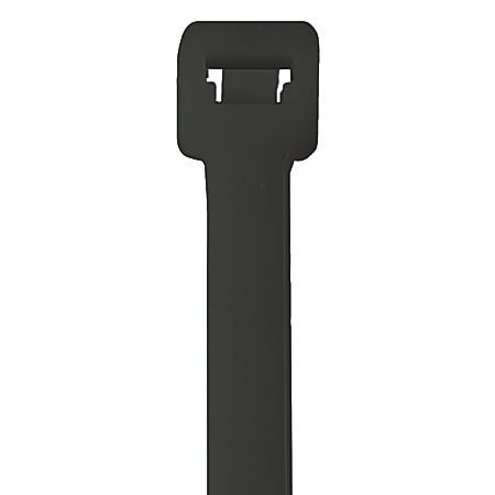 Office Depot® Brand UV Cable Ties, 175 Lb, 24", Black, Case Of 100