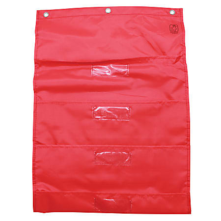 Learning Resources® Small Space Storage Charts, 32" x 14", Red, Pack Of 2