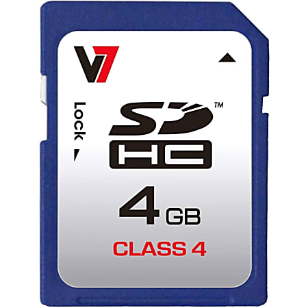 V7 4GB Class 4 SDHC Card