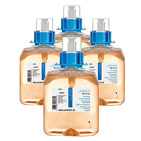 GOJO® PROVON® Antimicrobial Moisturizing Foam Hand Wash Soap, Fruit Scent, 1.25L, Carton of 4 Bottles