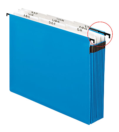 Pendaflex® Hanging Pocket Expandable File, A-Z, Letter Size, Blue