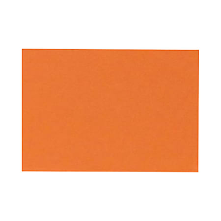 LUX Flat Cards, A7, 5 1/8" x 7", Mandarin Orange, Pack Of 1,000