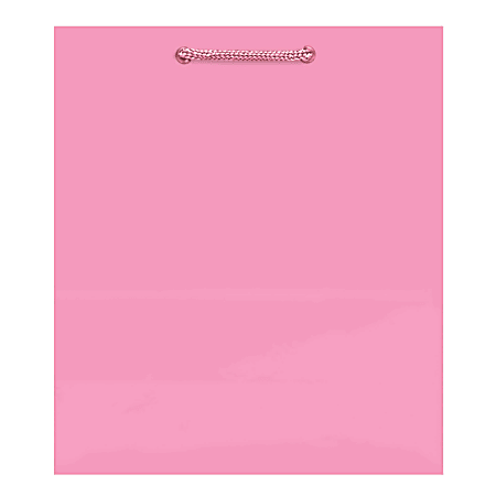 Amscan Glossy Gift Bags, Medium, New Pink, Pack Of 10 Bags