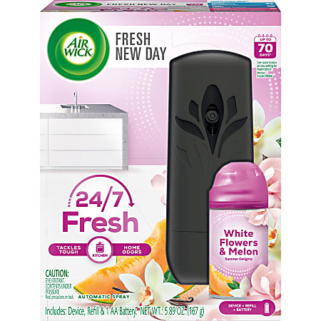Air Wick Automatic Air Freshener Spray Starter Kit (Gadget + 1 Refill),  Summer Delights, Air Freshener, Essential Oil