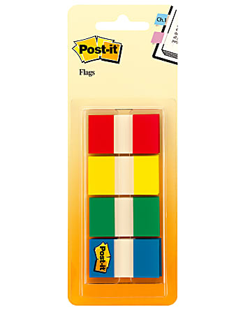 Post-it® Notes Flags, 1", Assorted Colors, 40 Flags