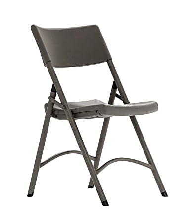 Cosco Heavy-Duty Folding Chairs, Brown/Brown, Pack Of 4