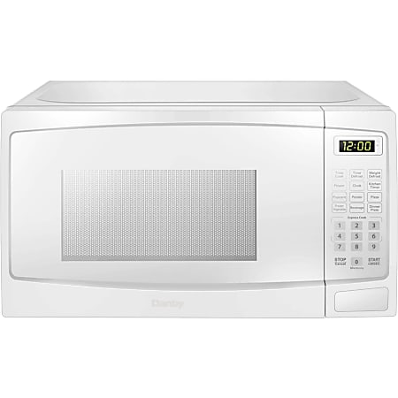 Danby 0.7 cuft White Microwave - 0.7 ft³ Capacity - Microwave - 10 Power Levels - 700 W Microwave Power - 10" Turntable - 120 V AC - 15 A Fuse - Countertop - White