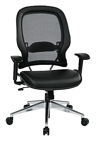 Office Star™ Space Seating Ergonomic Mesh High-Back Chair, Black/Silver