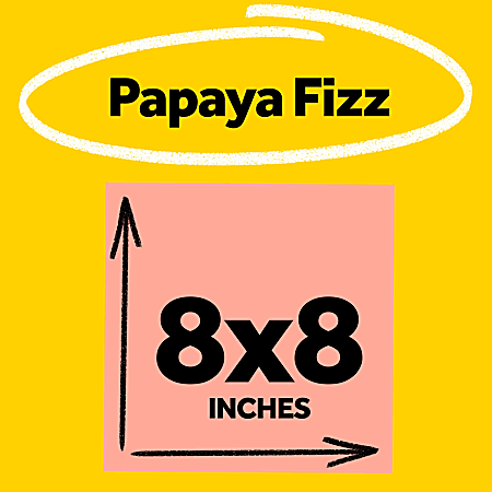 Post it Super Sticky Big Notes 8 x 8 in 1 Sticky Note Pad 30 SheetsPad ...