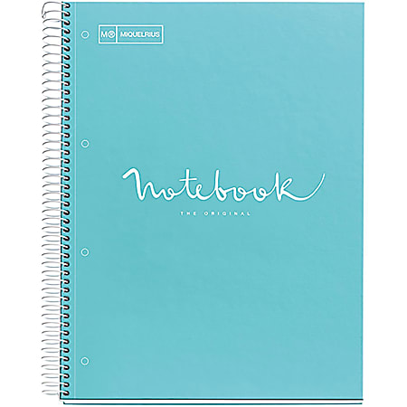 Roaring Spring® Fashion Tint Wirebound Notebook, 8 1/2" x 11", 1 Subject, Teal